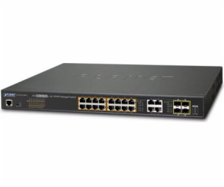 Planet GS-4210-16P4C PoE switch L2/L4, 20(16 PoE)x 1000Ba...