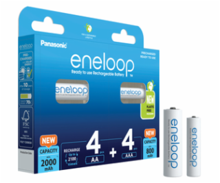 2x4 Panasonic Eneloop Combipack 4xAA + 4xAAA Accus  BK-KJ...