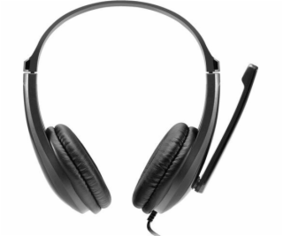 CANYON headset CHSU-1, lehký, USB připojení, černá