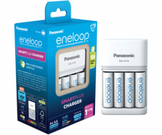 Panasonic Eneloop Smart Plus Cha BQ-CC55 incl. 4xAA K-KJ5...