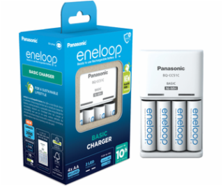 Panasonic Eneloop Basic Charger BQ-CC51 incl. 4xAA K-KJ51...