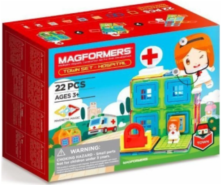 Sada magnetických bloků City - Hospital 22 prvků