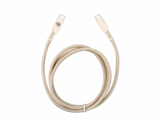 Tellur Green Data Cable Type-C to Type-C 3A PD60W 1m nylon cream