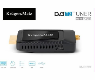 KRUGER & MATZ mini Tuner DVB-T2 H.265 HEVC KM9999