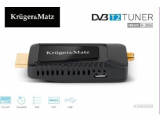 KRUGER & MATZ mini Tuner DVB-T2 H.265 HEVC KM9999