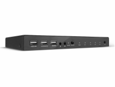 4 Port KVM Switch HDMI 4K60, USB 2.0 & Audio, KVM-Switch