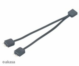 AKASA rozbočovač pro RGB LED 1x female/2x male, 2ks v bal...