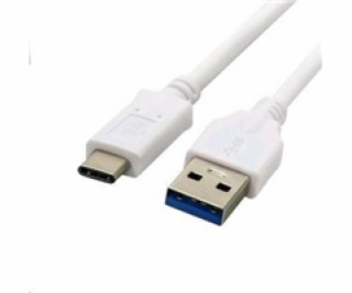 C-TECH kabel USB 2.0 AM na Type-C kabel (AM/CM), 1m, bílý