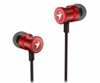 GENIUS sluchátka HS-M316 METALLIC RED, 4pin 3,5 mm jack, ...