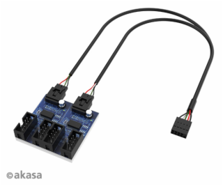 AKASA - USB 2.0 interní HUB 1-4