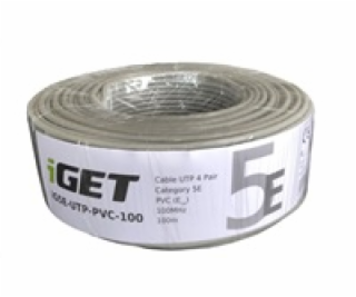 iGet CAT5E UTP PVC Eca Síťový kabel 100m/role