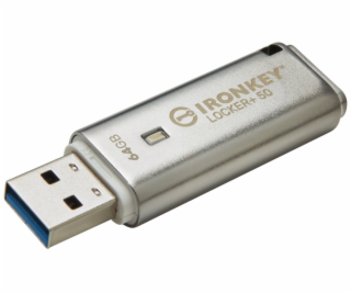 KINGSTON IronKey Locker+ 50  64GB / USB 3.2 / Šifrování X...