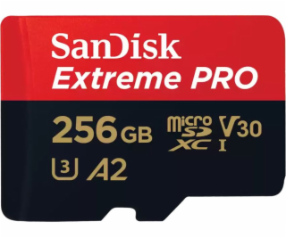 SanDisk microSDXC 256GB Extreme Pro A2 C10 V30 UHS-I U3