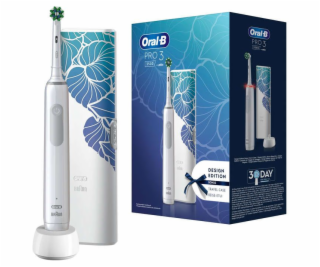 Oral-B Pro 3 3500 White s cestovným puzdrom kvetinového