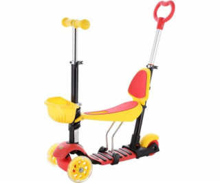 NILS FUN HLB07 4in1 deti s scooter BLACK-YELLOW-RED