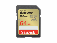 SanDisk SDXC karta 64GB Extreme (170 MB/s Class 10, UHS-I U3 V30)