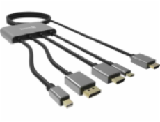 Sandberg HUB HDMI na HDMI, USB-C, Displayport, Mini-Displayport