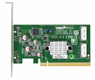 Tyan NVMe adpater, PCIe x16/2x OCuLink 8x, M2093