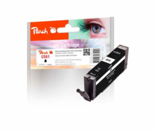 PEACH kompatibilní cartridge Canon CLI-551BK, black, 8,5 ml