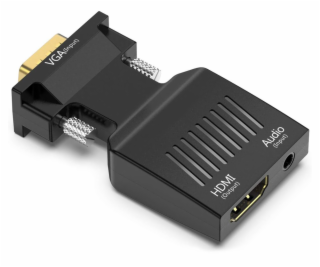 XtendLan Adaptér VGA (M) na HDMI (F), do 1080p,  audio pr...