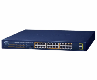 Planet GSW-2620HP PoE switch, 24x1Gb + 2x SFP 1Gb, VLAN, ...