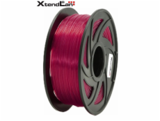 XtendLAN PETG filament 1,75mm průhledný červený 1kg