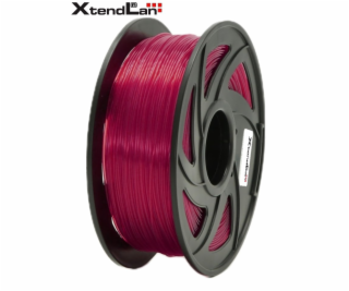 XtendLAN PLA filament 1,75mm průhledný červený 1kg