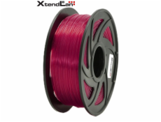 XtendLAN PLA filament 1,75mm průhledný červený 1kg