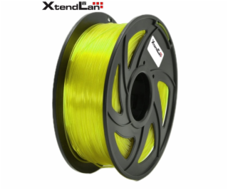 XtendLAN PLA filament 1,75mm průhledný žlutý 1kg