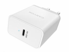 CANYON Nabíječka do sítě H-20, 1x USB-C, Power delivery, 20W, bílá