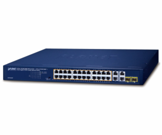 Planet GSW-2824P PoE switch, 26x 1Gb + 2x SFP 1Gb, VLAN, ...