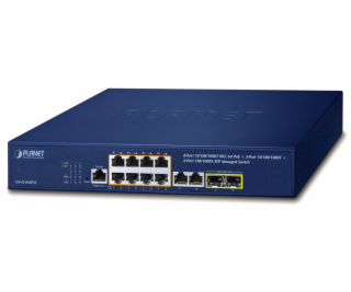 PLANET GS-4210-8P2C PoE switch L2/L4, 10x GbE RJ-45, 2x S...