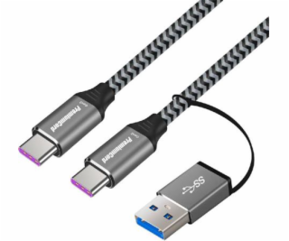 PremiumCord kabel USB-C (USB 3.2 GEN 2, 5A, 100W, 20Gbit/...