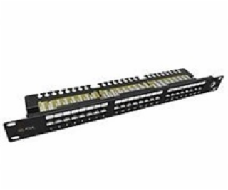 Solarix Patch panel 24x RJ-45 Cat6 UTP s vyvazovací lišto...