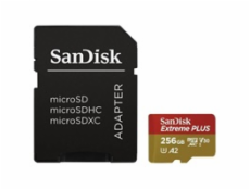 SanDisk Extreme PLUS/micro SDXC/256GB/200MBps/UHS-I U3 / Class 10/+ Adaptér