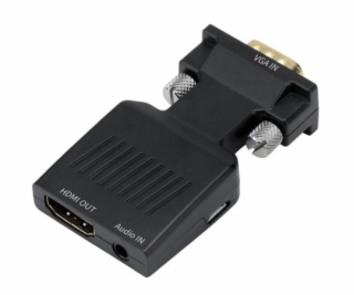 PremiumCord Převodník VGA na HDMI s audio vstupem a audio...