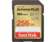 SanDisk Extreme PLUS/SDXC/256GB/190MBps/UHS-I U3 / Class 10