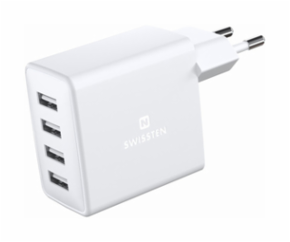 SÍŤOVÝ ADAP.4x USB 4A 20W Wh SWISSTEN