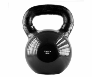 28kg vinyl kettlebell black HMS KNV28