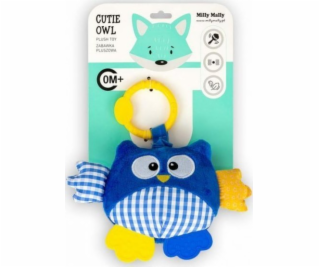 Milly Mally Plyšový přívěsek Owl blue