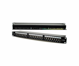 XtendLan Patch panel 19 , 24 portů, stíněný, Cat.5e