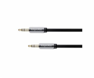 Kabel Kruger&Matz Jack 3.5mm - Jack 3.5mm 1m srebrny (KM0...