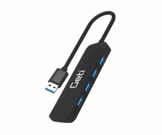 USB rozbočovač GETI GUH4A 4x USB-A 3.0