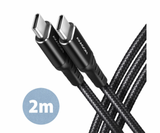 AXAGON BUCM-CM20AB, HQ kabel USB-C <-> USB-C, 2m, USB 2.0...