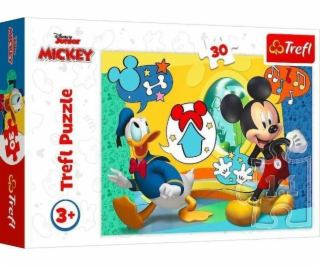 Puzzle 30 Mickey Mouse a veselý dům TREFL