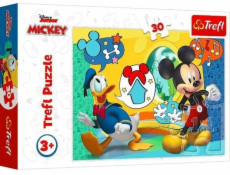 Puzzle 30 Mickey Mouse a veselý dům TREFL