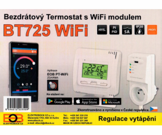 ELEKTROBOCK Bezdrátový termostat s WiFi modulem BT725 WiFi