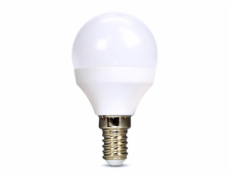 Solight LED žárovka, miniglobe, 8W, E14, 3000K, 720lm, bílé provedení - WZ425-1