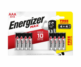 Baterie Energizer MAX AAA/R03, Blistr(4+4)