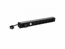 LEGRAND napájecí blok PDU 1U-19  6x230V- kabel 3m + přepěťová ochrana